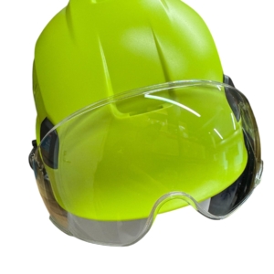 SAFETY HELMET WITH DROP-DOWN VISOR